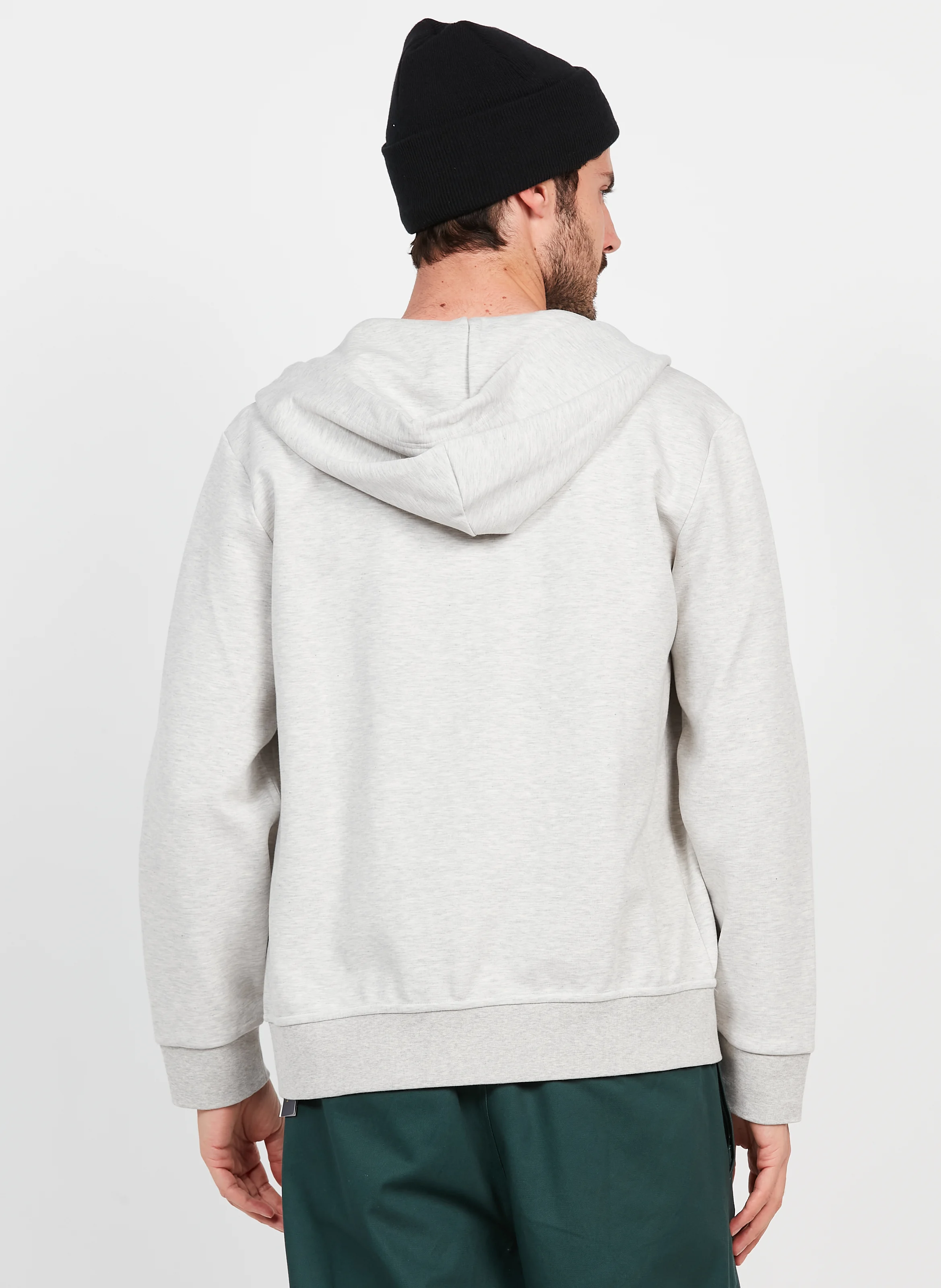 Sweat à capuche en coton mélangé | Gris