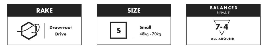 Futures QR Neutral 80/20 - Honeycomb - quad rear - S