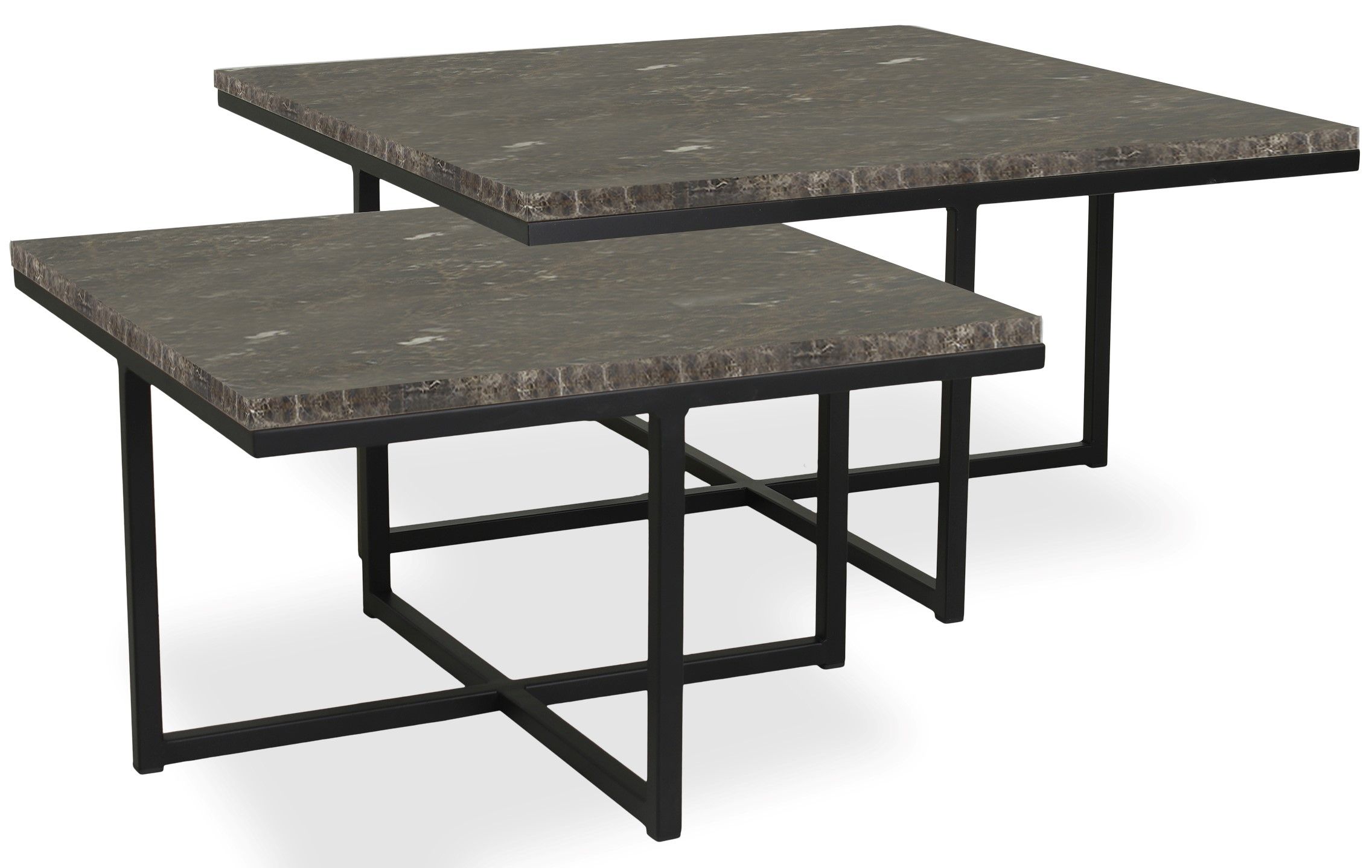 Salontafelset Barasso B80 x D80 x H38 cm