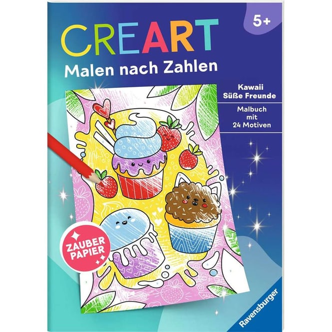 CreArt - Malen nach Zahlen - Kawaii - Süße Freunde