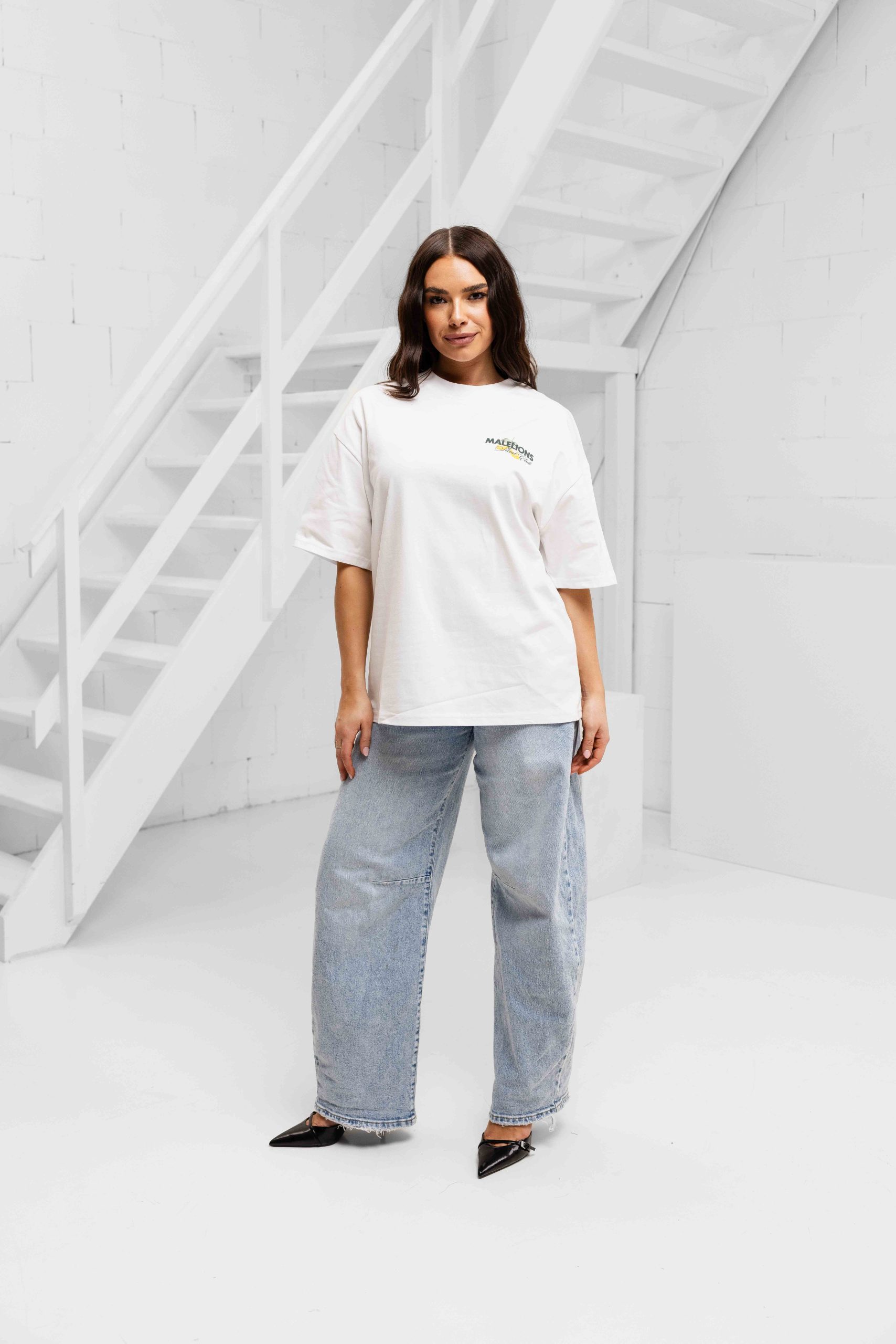 Malelions Limone Di Capri T-Shirt Dames Wit