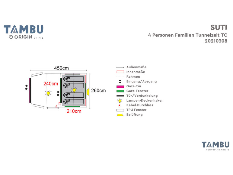 4-persoons tent Suti