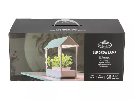 Serre avec lampe de croissance design