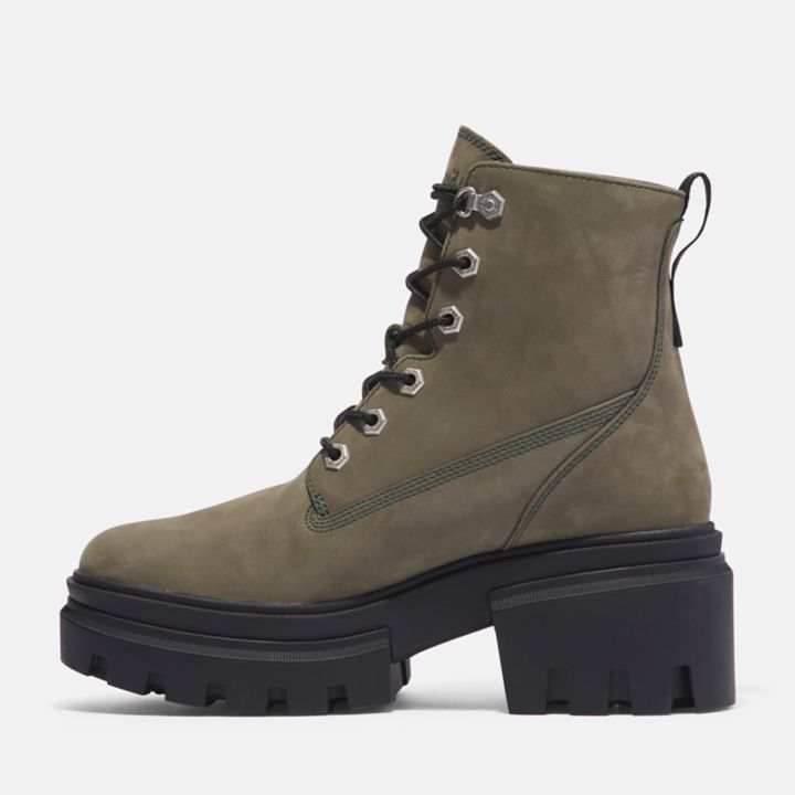 Bota feminina Everleigh de 15 cm na cor verde.
