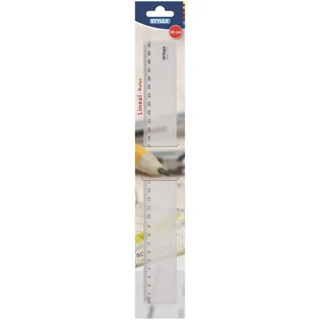 Stylex Lineal aus Plastik, transparent, 30 cm