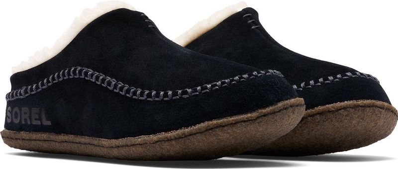 Sorel Lanner Ridge heren Slippers, zwart(top wit), 43 EU