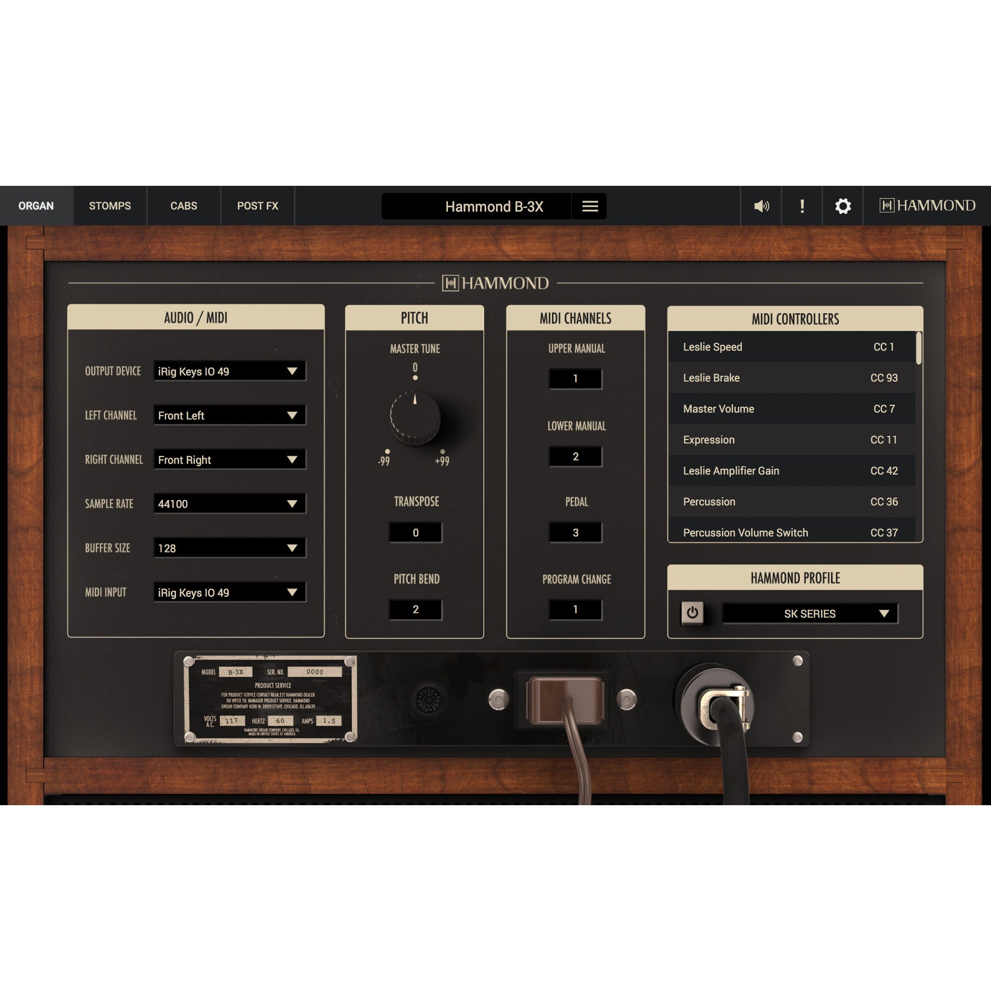 IK Multimedia Hammond B-3X (download)