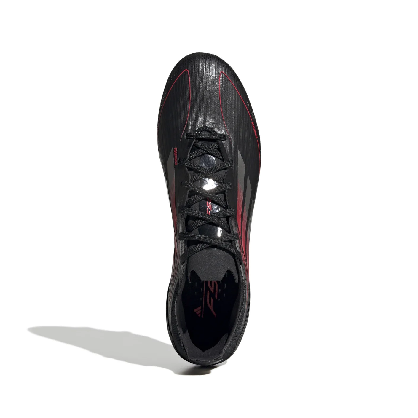 Adidas F50 Pro Gras Voetbalschoenen (FG) Zwart Rood Zilver