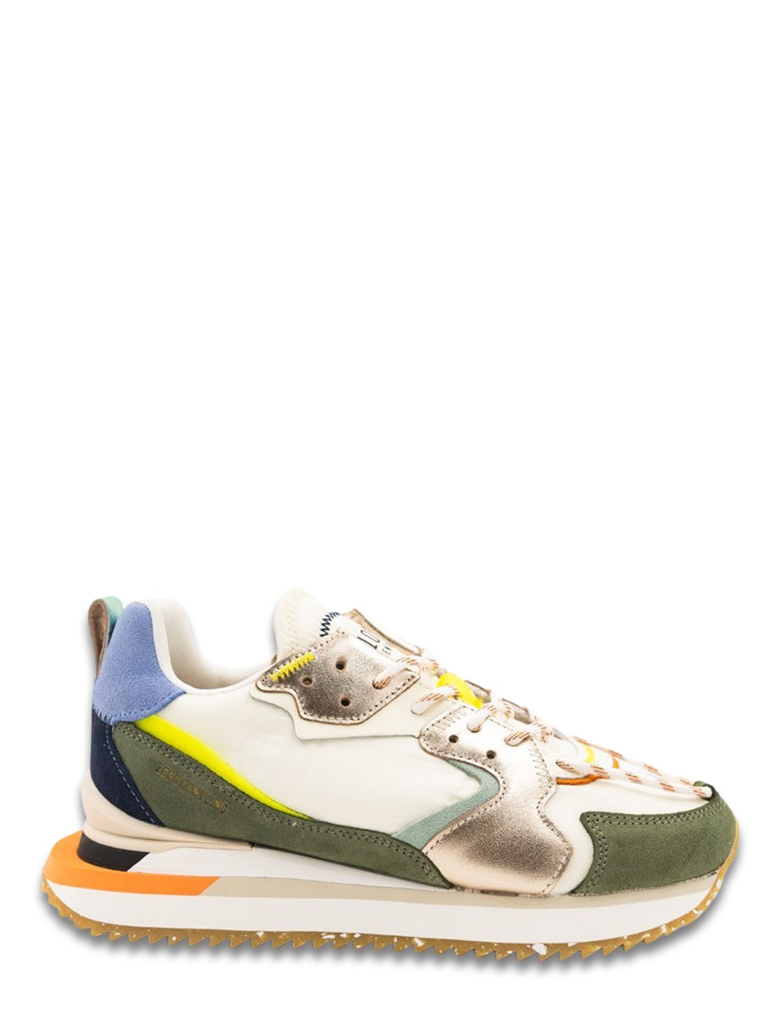 0-105 Baskets de ville Femme Trek Up Roots Multicolor Cuir/Daim