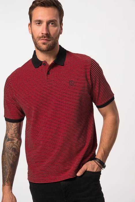 Poloshirt, Halbarm, Piqué, Ringel, bis 8 XL