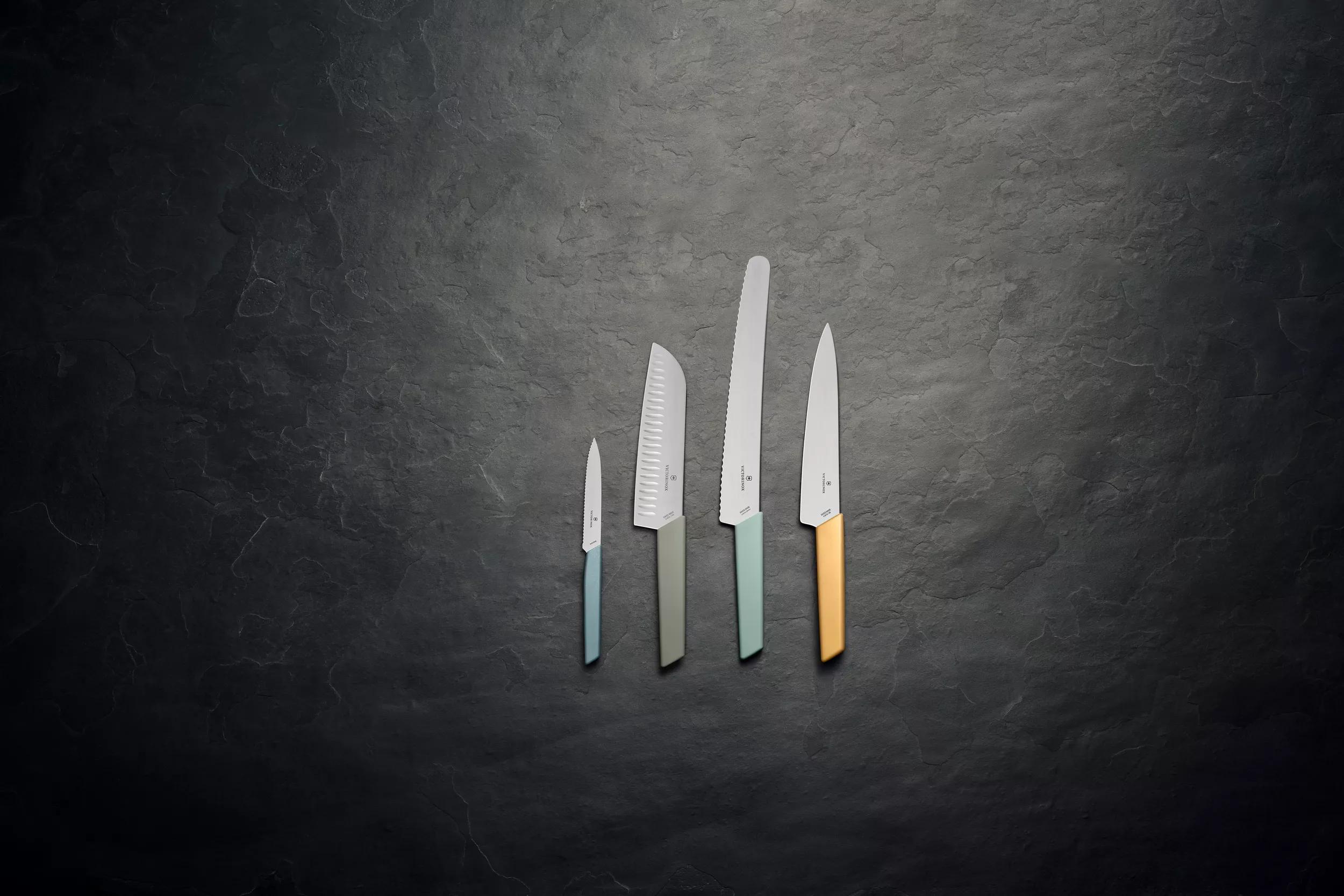 Swiss Modern Santokumesser-olive-green