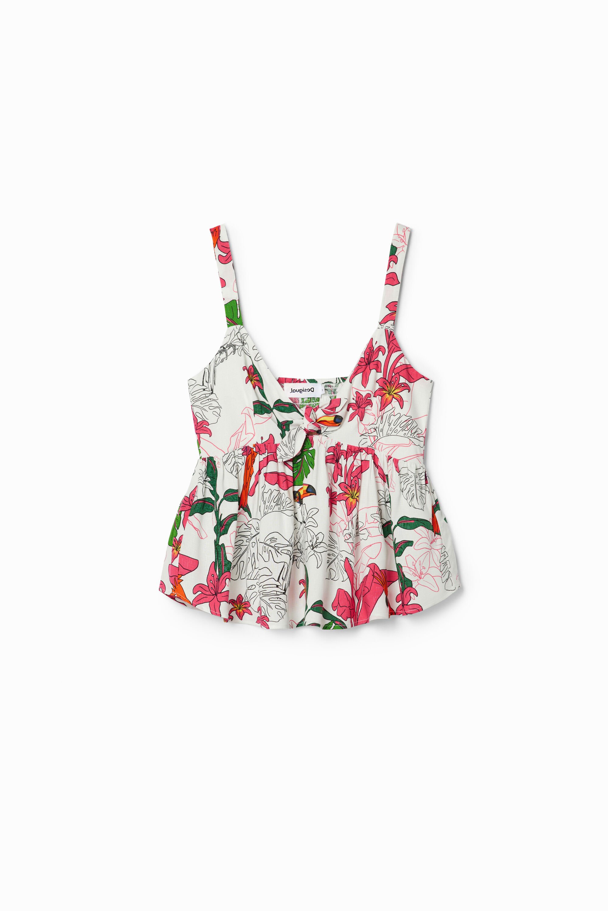 Haut bretelles tropical