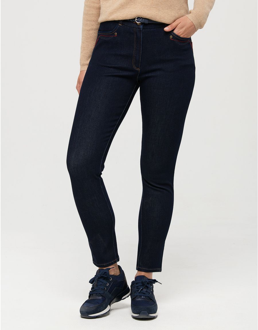 Jean brut 7/8è bi-stretch
