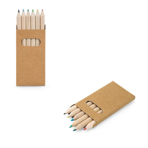 hi!dea 91750 - Boîte avec 6 crayons de couleur