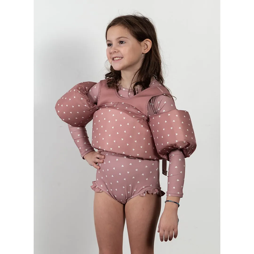 Current Tyed Maillot UV Volant Coeur 2-7ans