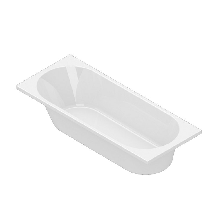 Baignoire droite Horyn L. 160 cm x l. 70 cm blanc