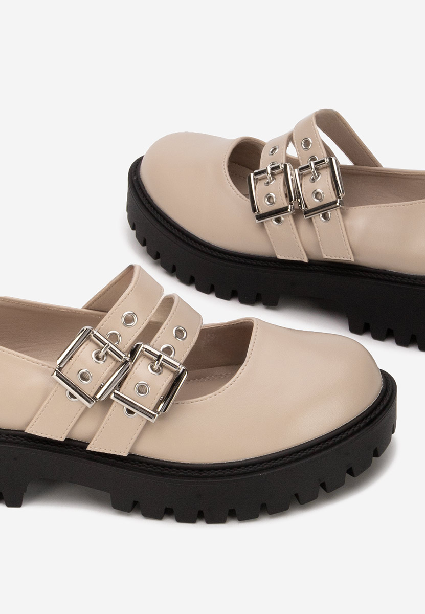 Chaussures casual femme beige Geovania