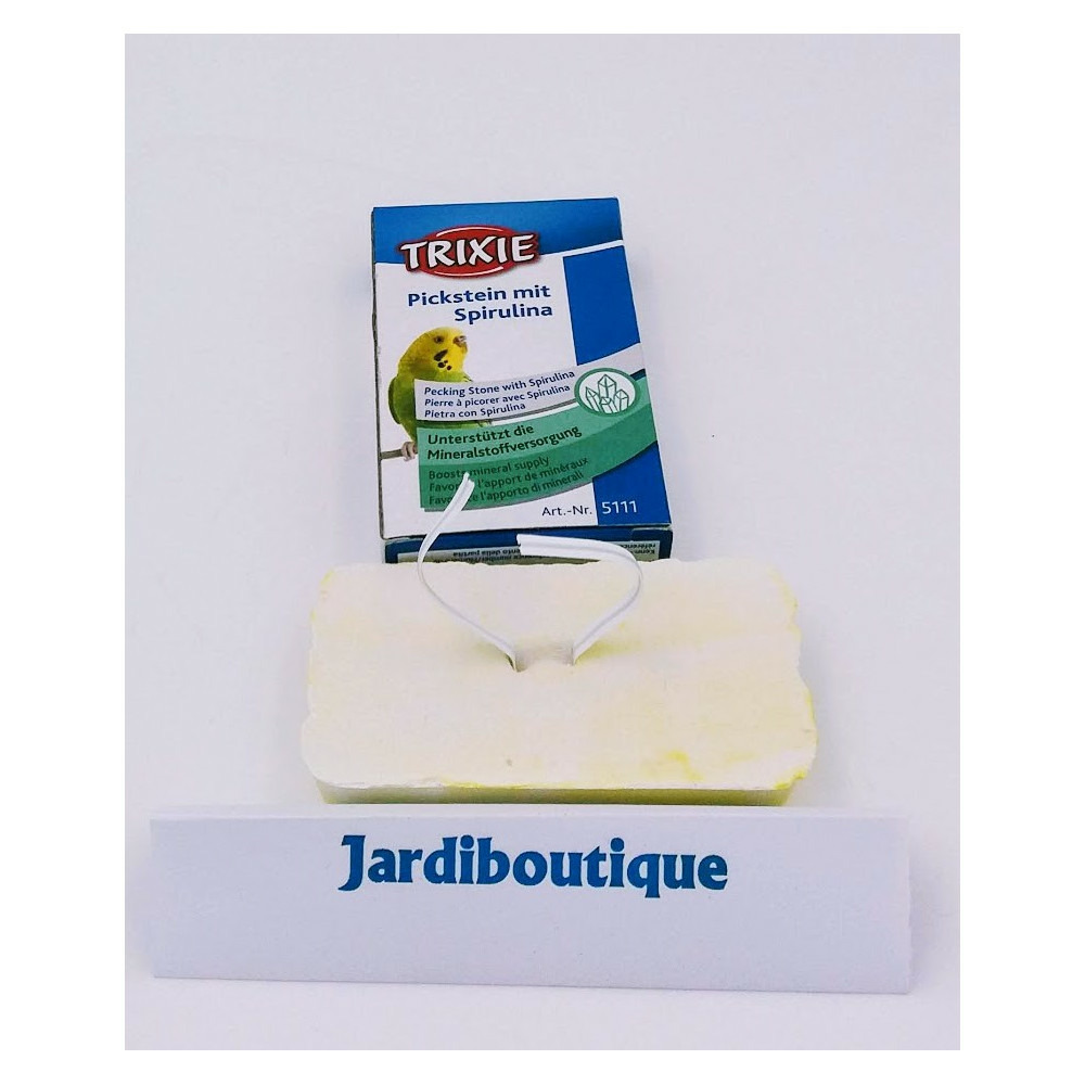 Pierre à picorer avec spirulina, 20 gr pour oiseaux