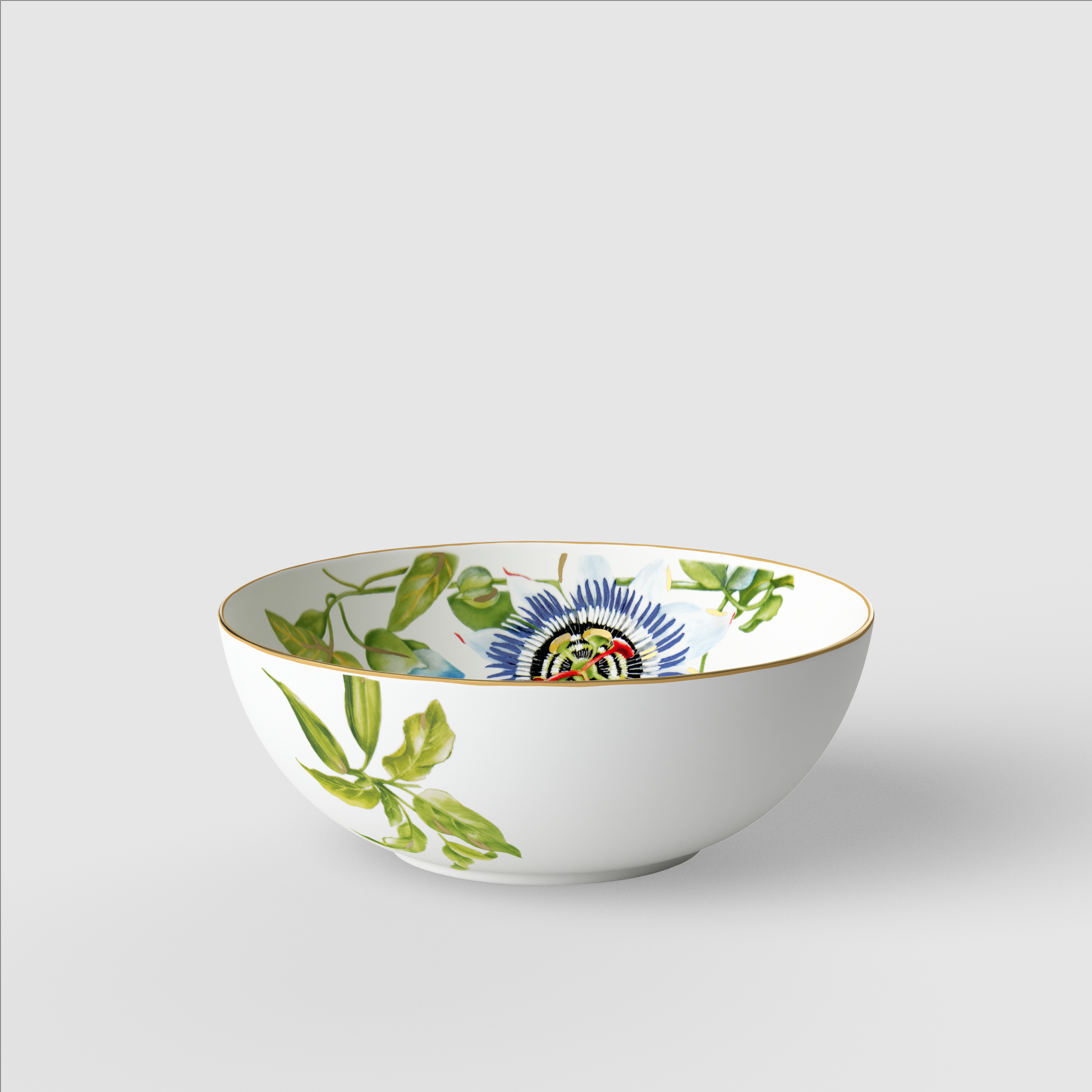 Amazonia Salad serving bowl Multi-colored, 37.2 oz, Premium Bone Porcelain