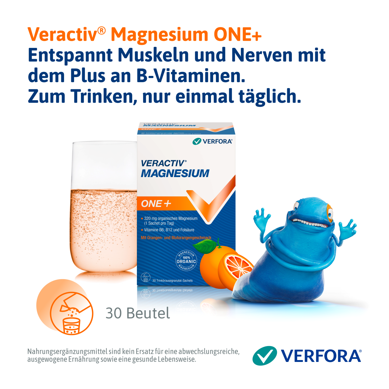 VERACTIV Magnesium One+<br>30 Stück, Beutel