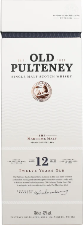 OLD PULTENEY 12 YEARS SINGLE MALT 70CL