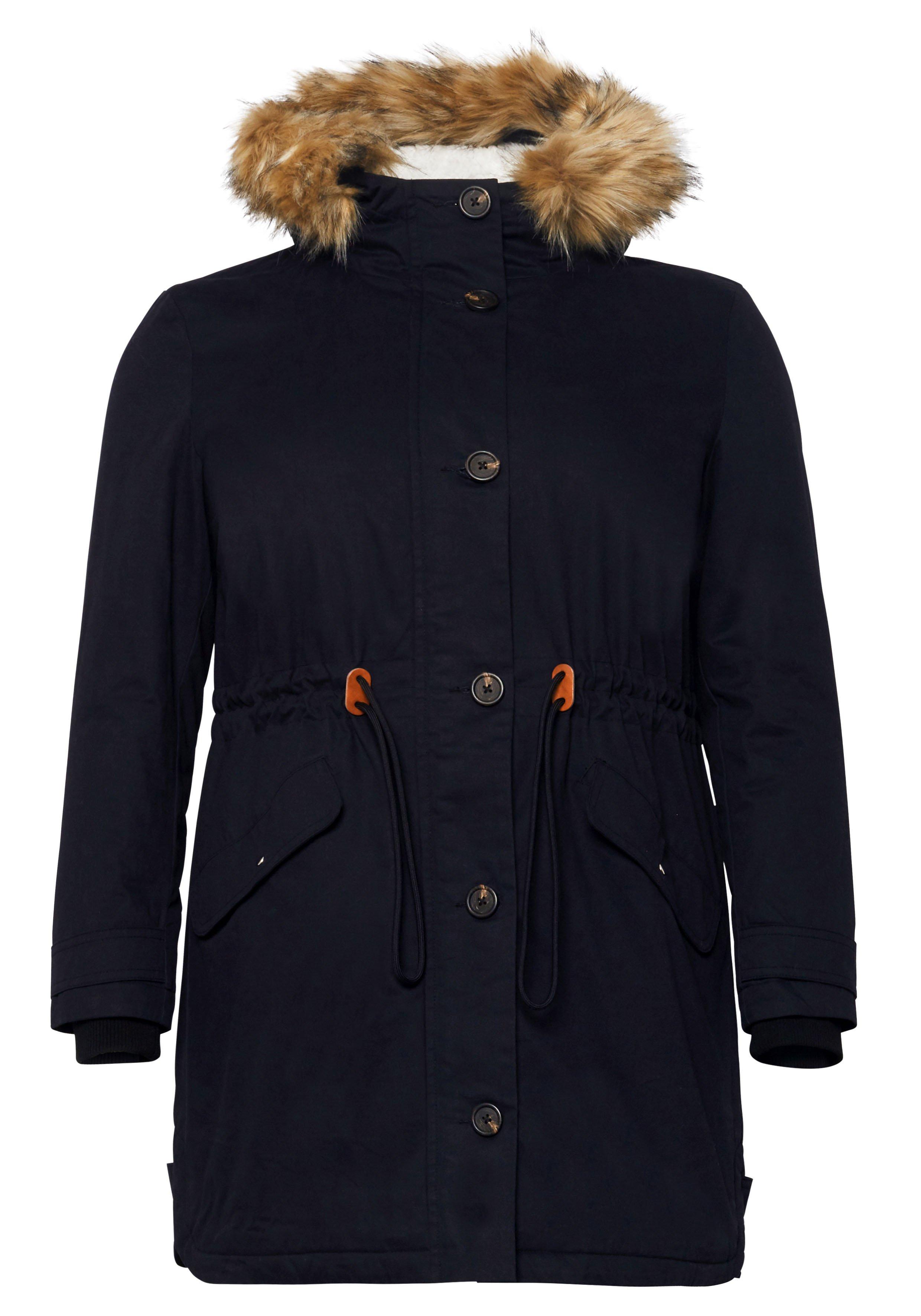 Parka mit Kapuze und Teddyfutter