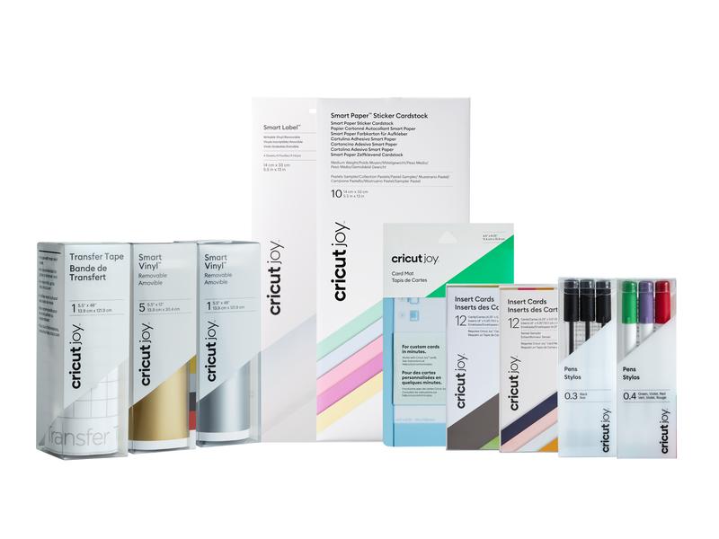 Cricut Schneideplotter JOY inkl. Material Box im Wert von 9 Leistungsfähiger, intelligenter Schneideplotter mit XXL-Set für Cricut Joy