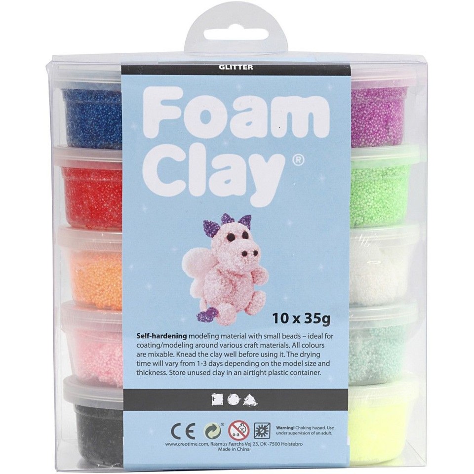 Foam Clay - Glitter - (10 x 35 g)
