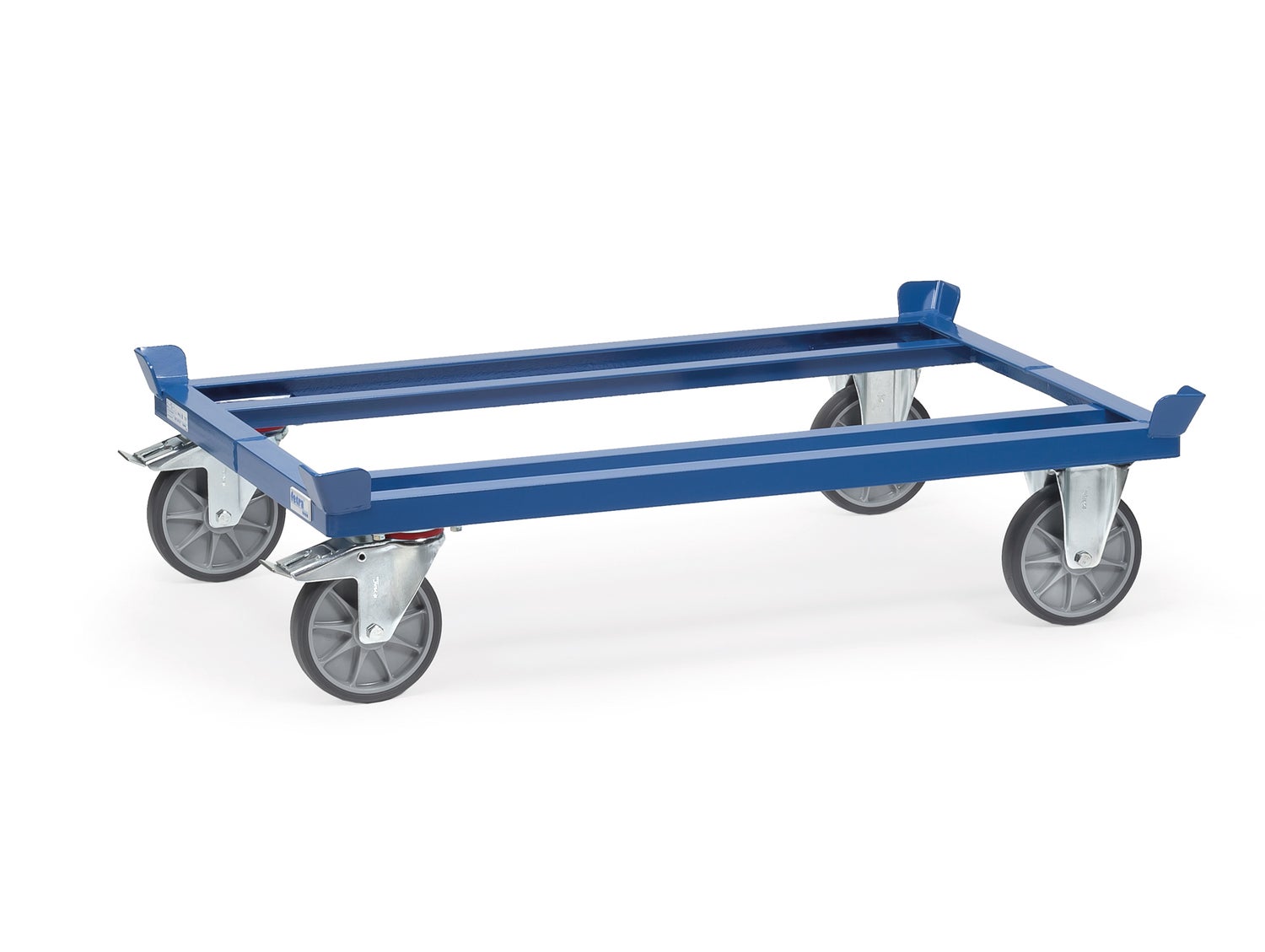 Fetra palletchassis voor gaasboxen en vlakke pallets voor palletformaat 1200x800mm