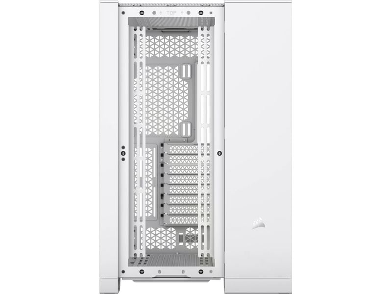 Corsair PC-Gehäuse 6500D Airflow Weiss Mid-Tower PC-Case mit Zwei-Kammer-Design und herausragendem Luftstrom