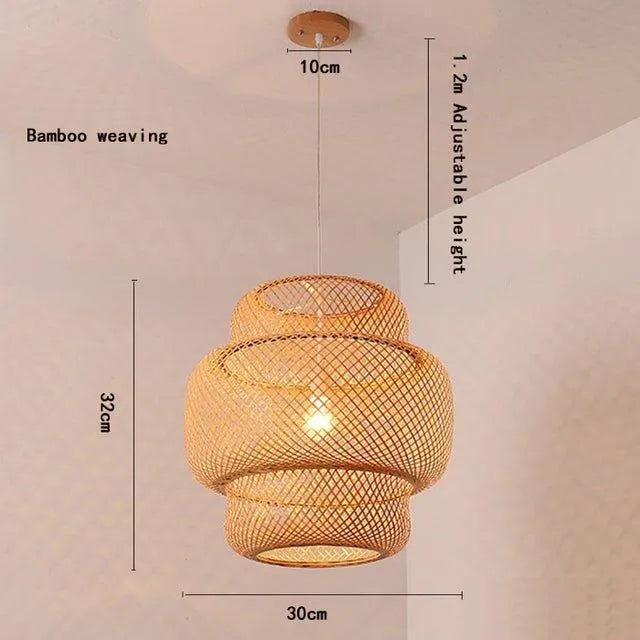Bamboo Hand Woven Stylish Ceiling Light | Modern Lantern Chandelier Lamp  Lighting