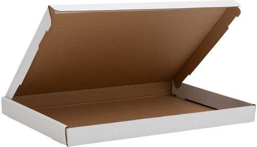 123inkt - Brievenbusdoos - Wit/Bruin - A4 - 345 x 255 x 28 mm - 10 stuks
