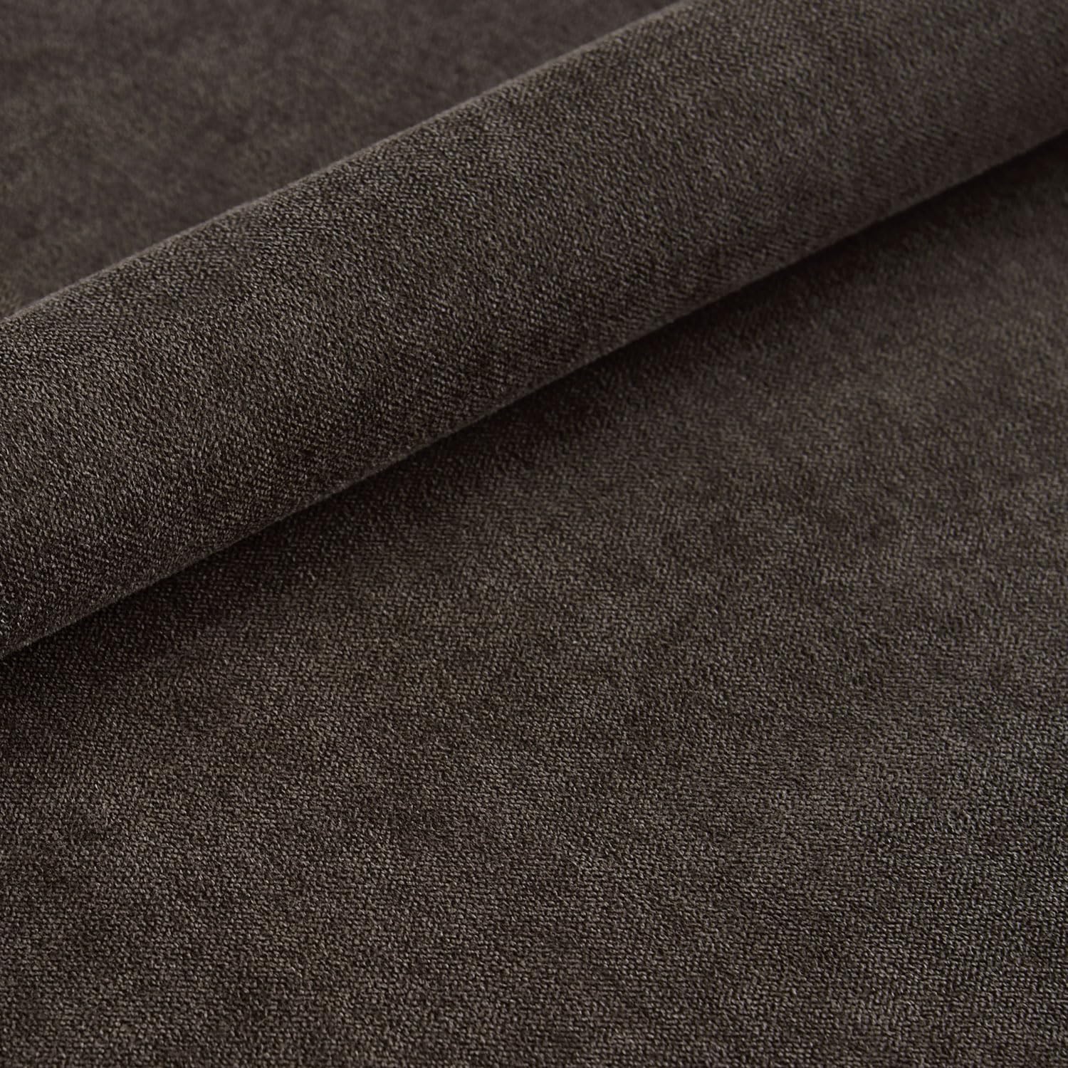 B&D home® Esszimmerstühle Sofia 2er Set – Freischwinger Schwingstuhl, gepolsterte Sitzschale mit Griff, Webstoff Braun, Metallkufe schwarz, Retro-Industrial Design für Esszimmer, Küche & Büro