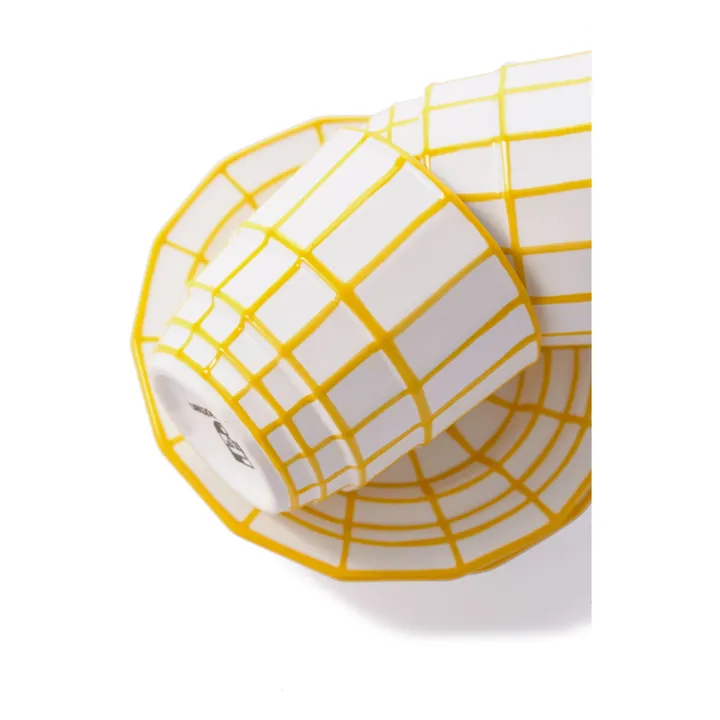 Pols Potten Tasses à espresso Digi - Set de 4 | Jaune