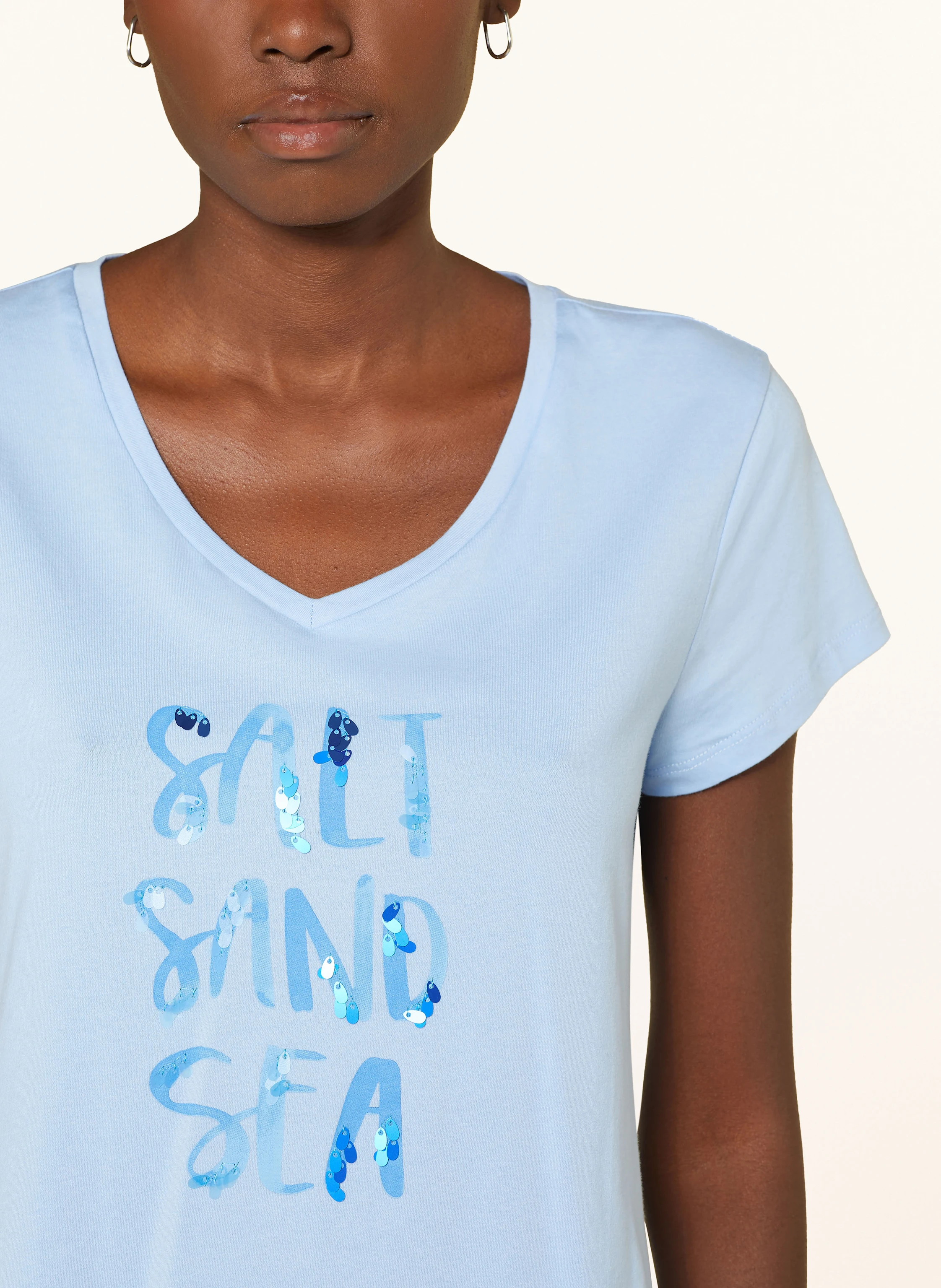 MORE & MORE T-Shirt mit Pailletten