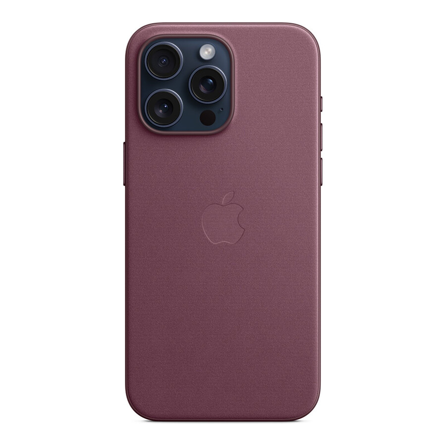 Apple Coque en tissage fin avec MagSafe pour iPhone 15 Pro Max - Mûre