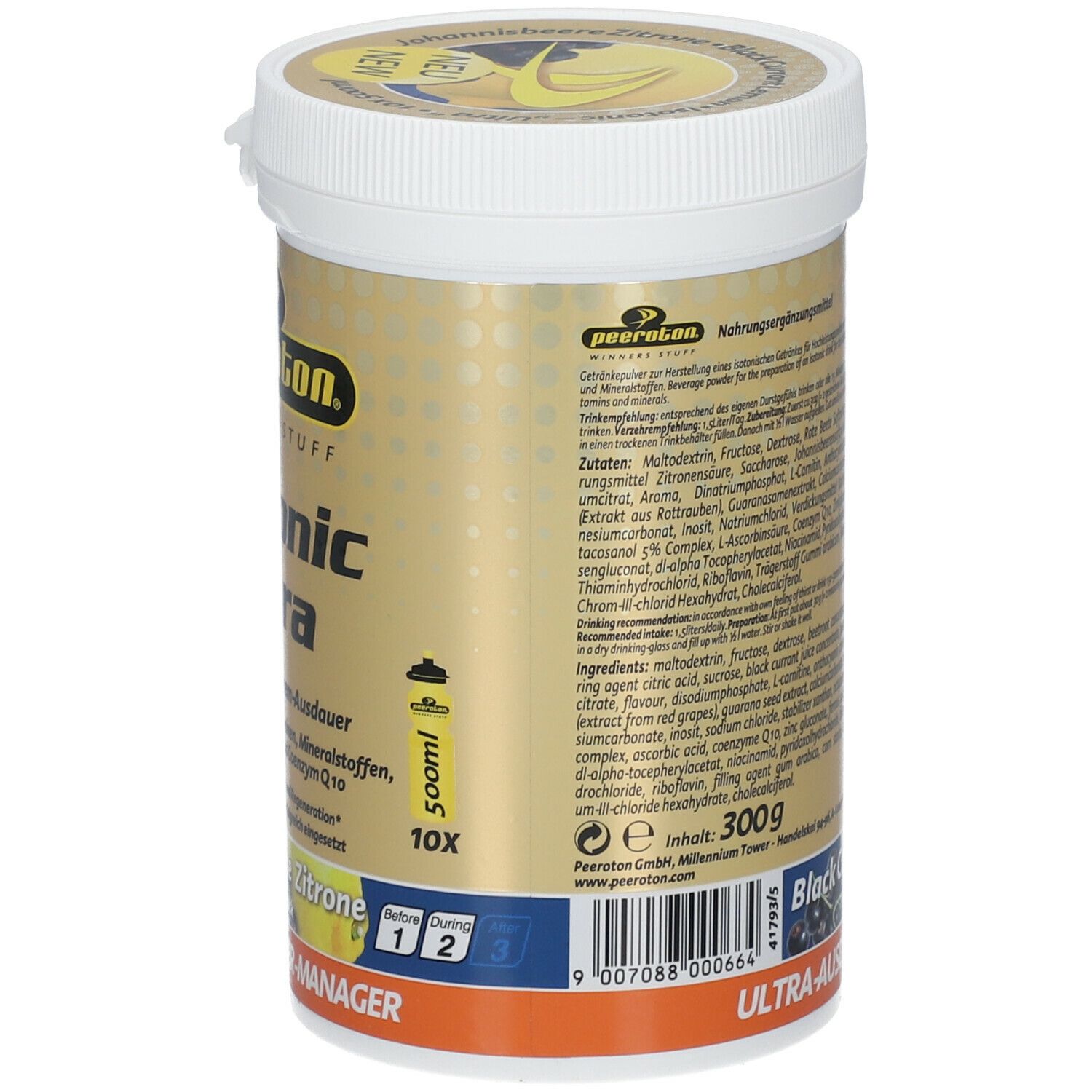 peeroton® Isotonic Ultra Drink Johannisbeere Zitrone