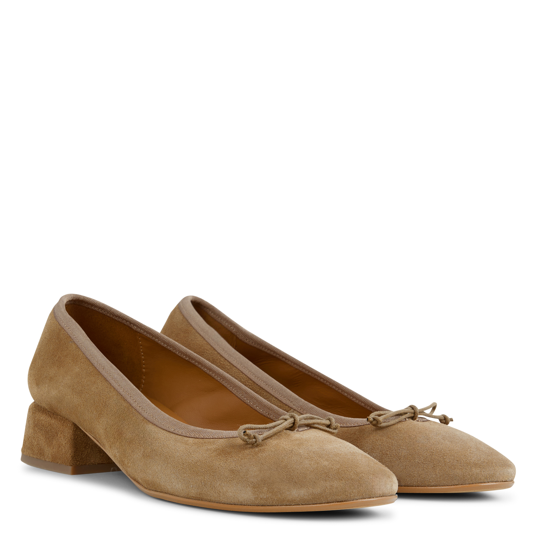 NICOLE - Ballerines en cuir | Beige
