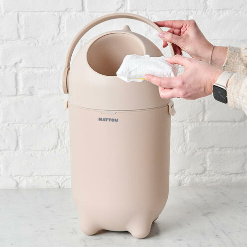 DROPY POUBELLE A COUCHE BEIGE - NATTOU