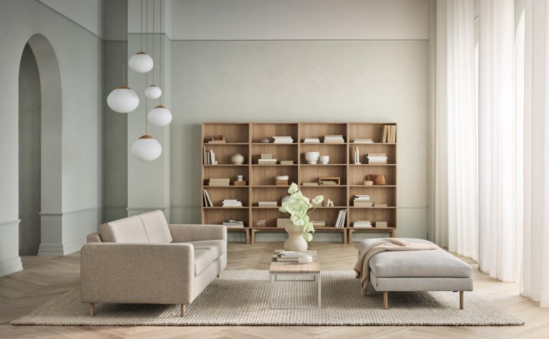 Bolia Silent boekenkast geolied eiken