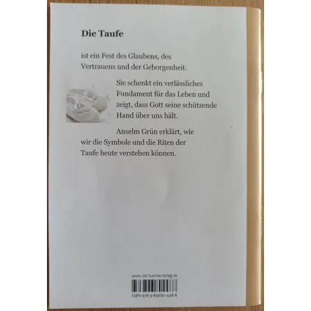 Vier Türme Verlag Anselm Grün Zur Taufe