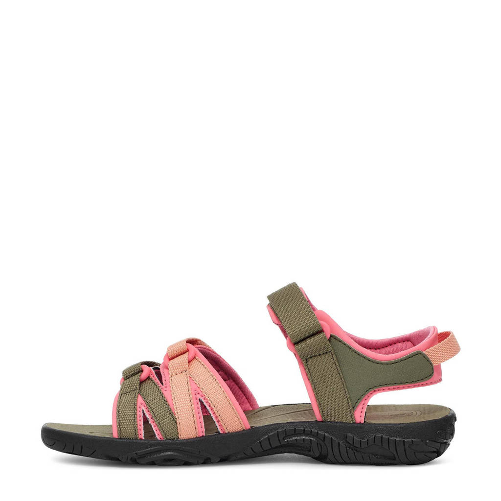 Teva sandalen olijfgroen/roze