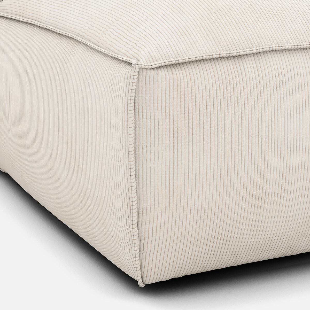 LA REDOUTE INTERIEURS<br>Sofá lounge, direito, veludo cotelê, Seven