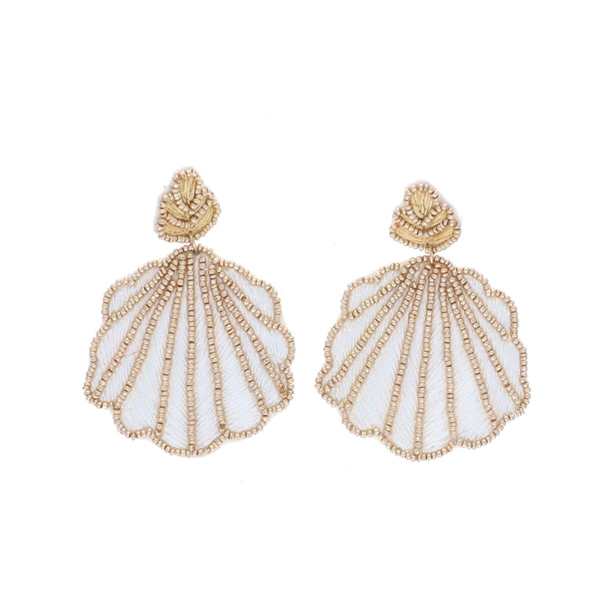 Boucles d'oreilles en perles coquillage Pondie Chérie