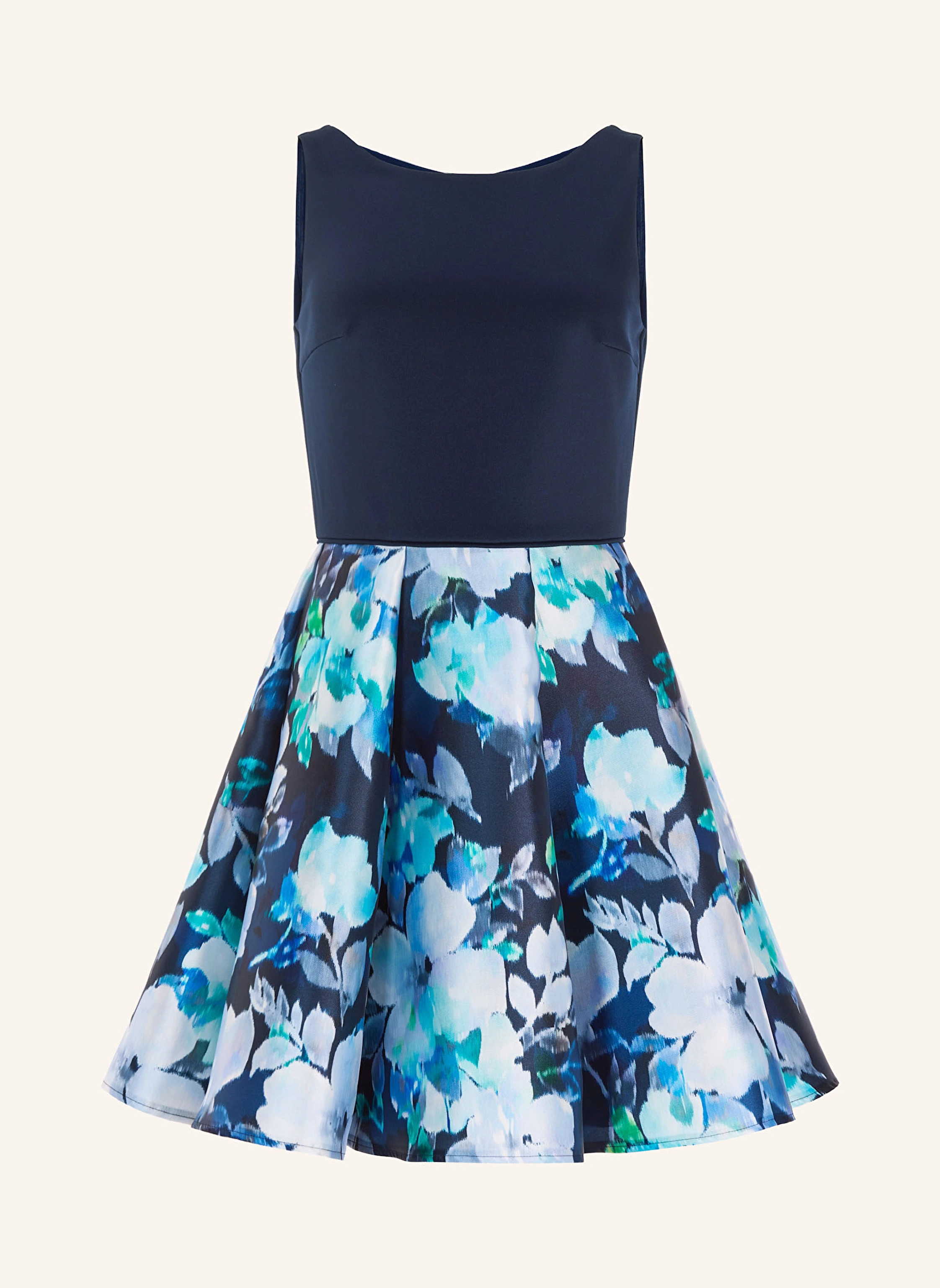 SWING Cocktailkleid im Materialmix