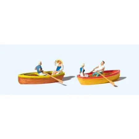 Preiser 10686 H0 Beim Rudern (2 Boote)