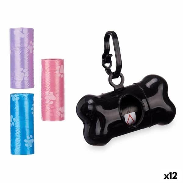 Kjæledyrposedispenser Mascow 198 Plast Sett (12 enheter)