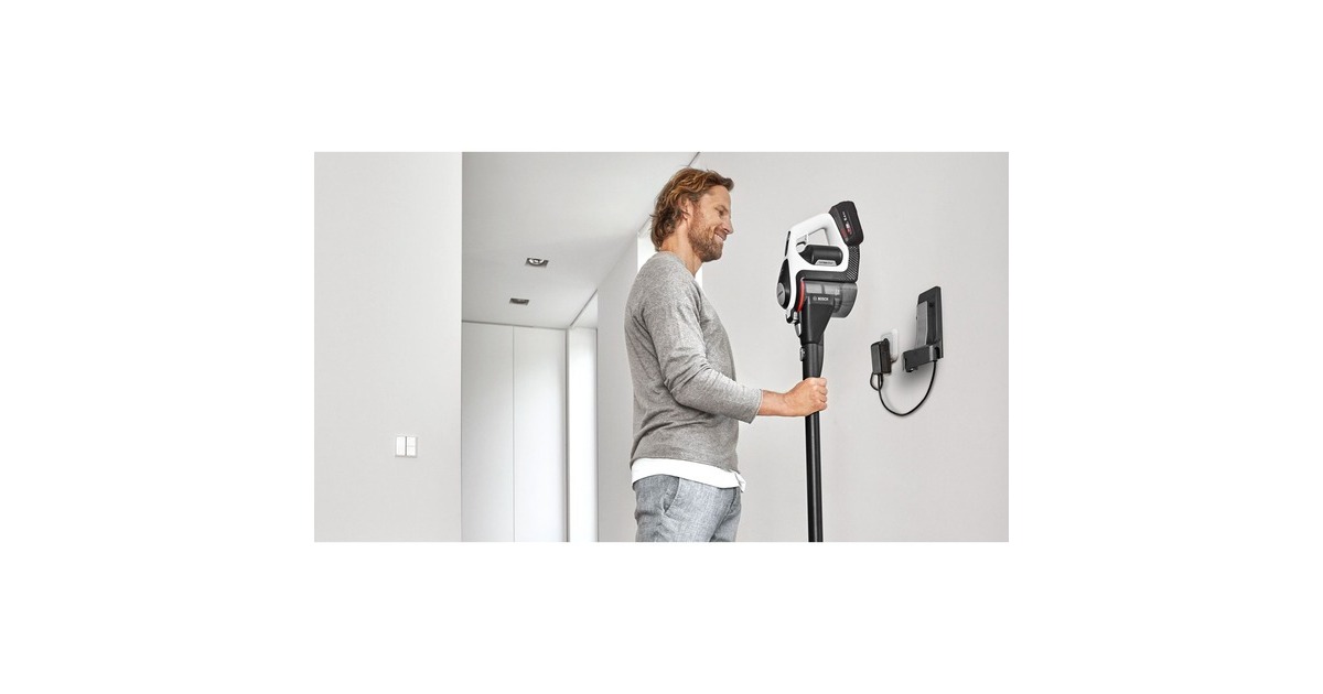 BoschAccu steelstofzuiger Unlimited 8 Gen2 BSS825ALL  (Zwart/wit, POWER FOR ALL ALLIANCE)