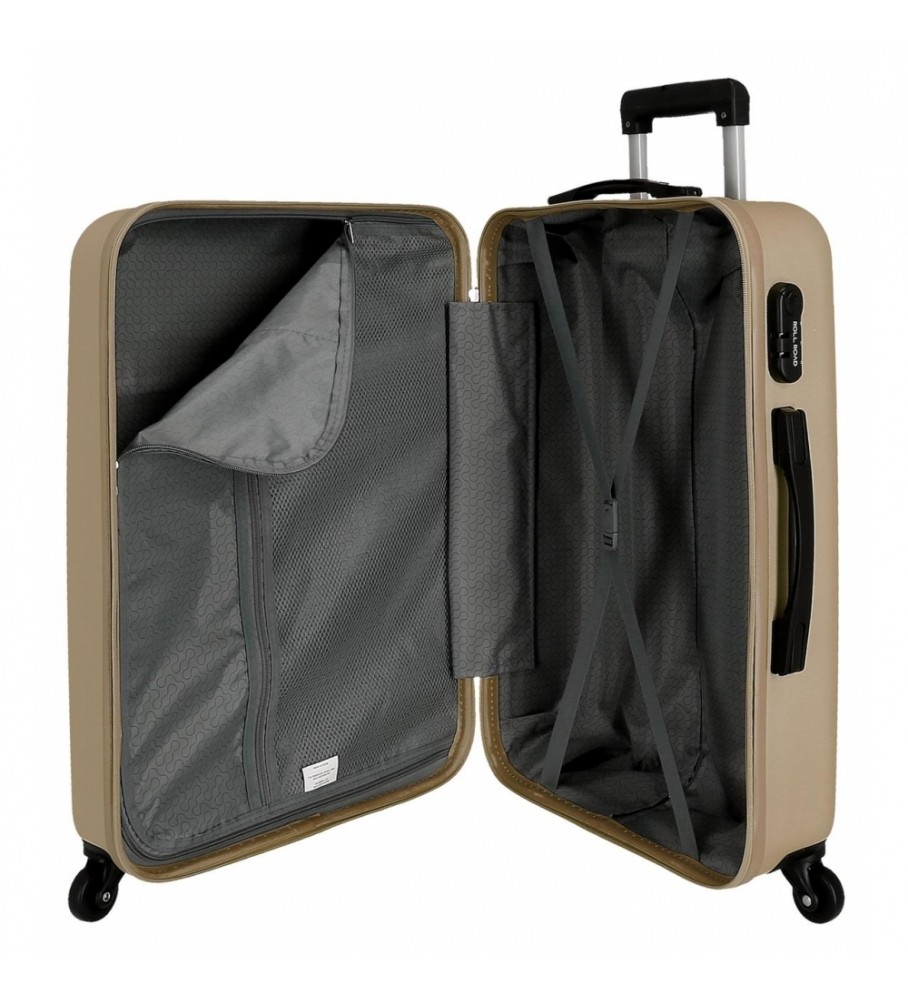 Mala rígida grande Roll Road 75cm Roll Road Flex Champagne