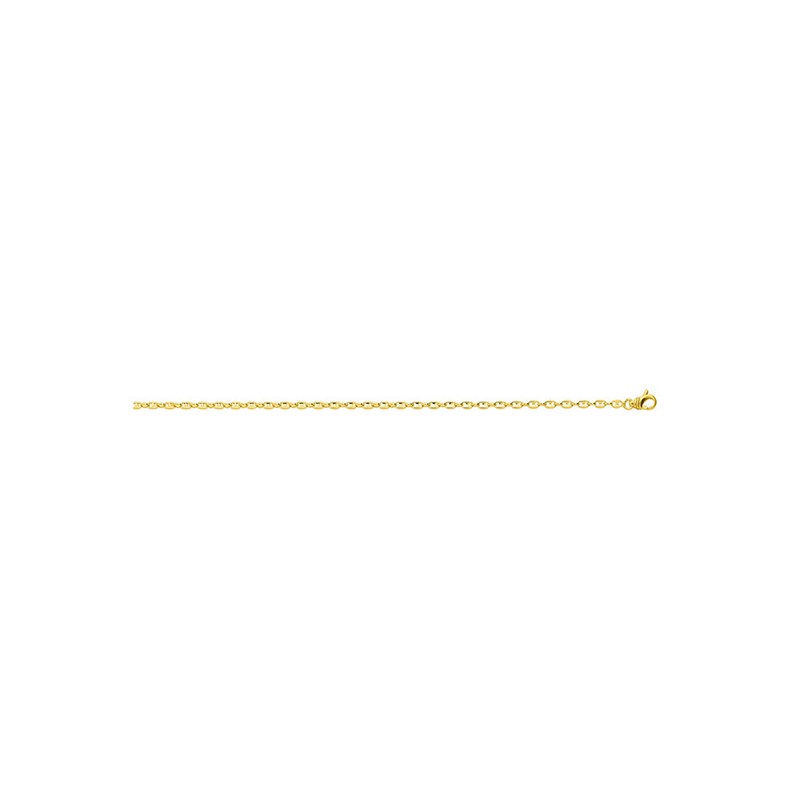 Chaîne Mixte - Or 18 Carats - Longueur : 18 cm